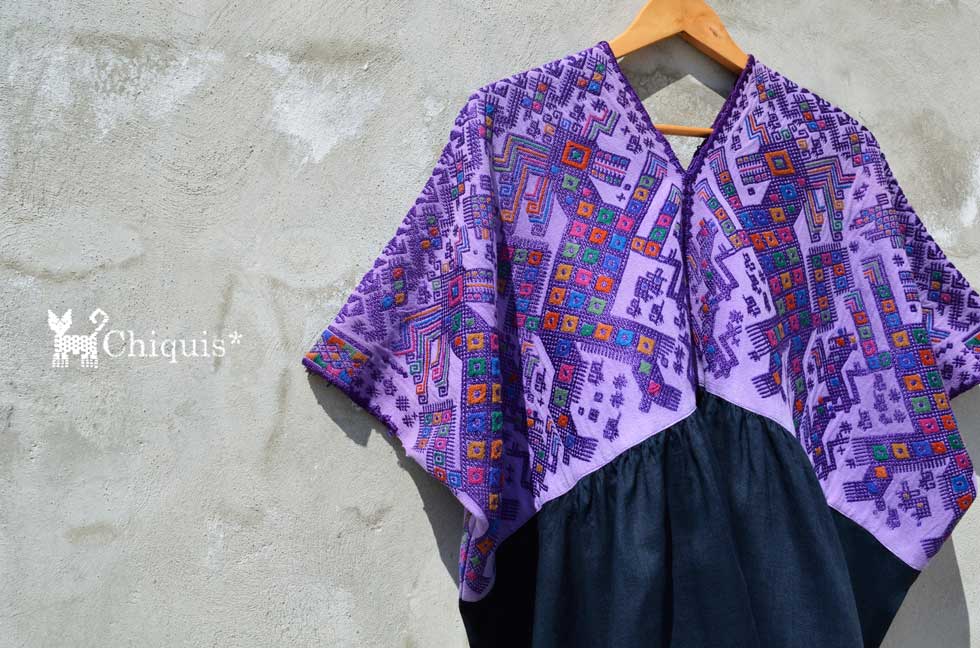 グアテマラ民族衣装ウィピル Guatemala vintage huipil+symbios.pk