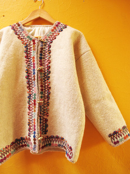Vintage メキシコ チアパス チャムラ村 刺繍 ジャケット-